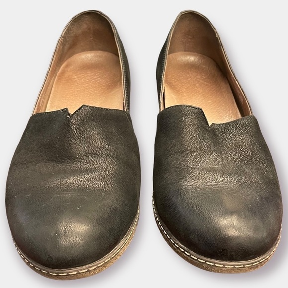 Dansko Liliana Wedge Black Leather Size 40 US 9.5-10 - Picture 6 of 8